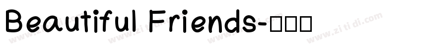 Beautiful Friends字体转换